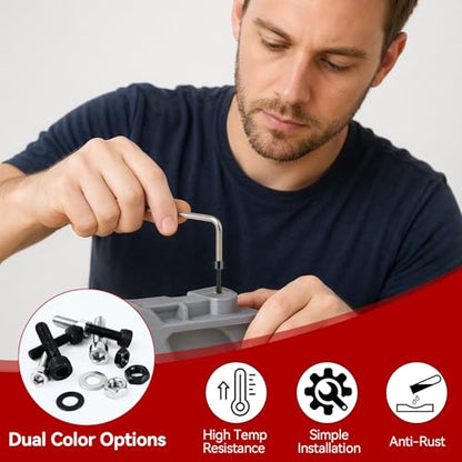 Threaded Inserts Set 60W Nut Inserts Tool Kit Digital Soldering Iron with Adjustable Temperature 392°F–932°F, M2 M3 M4 M5 M6 Heat Insert Tips with Suitcase for 3D Printing DIY Plastic Repair Tool - size: M2 M3 M4 M5 M6
