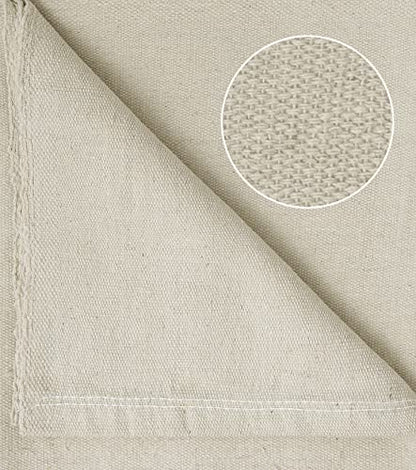 Canvas Drop Cloth for Painting (Size 4x12 Feet - Pack of 2) Painters Drop Cloth for Painting, Furniture, Curtains & Floor Protection - All Purpose Thick Canvas tarp with Double Stitched Edges - size: 4x12 Feet - Pack of 2