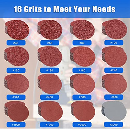 100PCS 2 Inch Sanding Discs 800 Grit Attachment Sandpaper - style: 800 Grit
