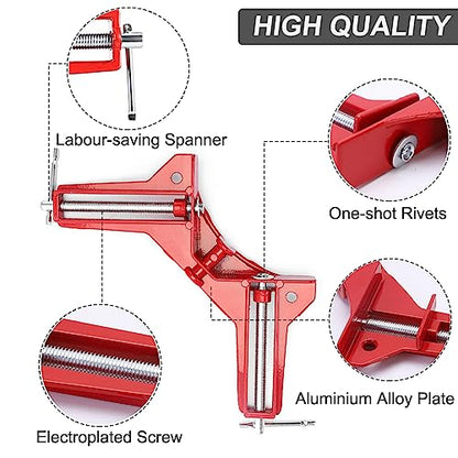 4Pcs 90 Degree Right Angle Clamp Aluminium Alloy Corner Clamps