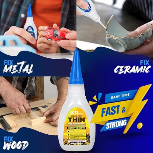 Thin CA Glue, Super Glue, Cyanoacrylate Adhesive, 3 Pcs 1.75oz Repair kit - size: 3 Pack