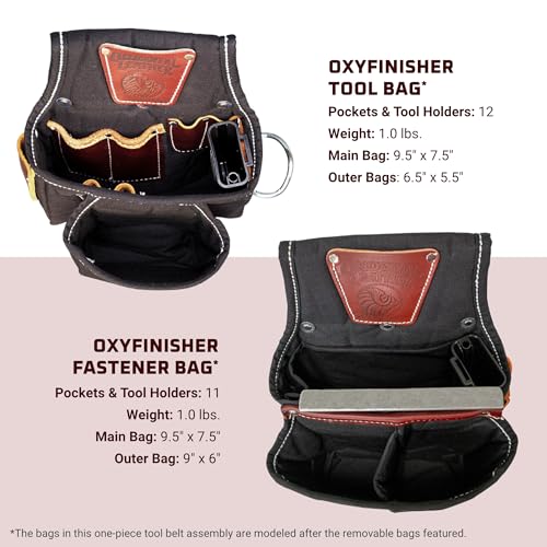 Occidental Leather Adjust-to-Fit Finisher Tool Belt Set - 23 Pockets & Tool Holders - Made in USA
