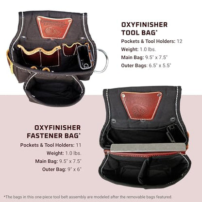 Occidental Leather Adjust-to-Fit Finisher Tool Belt Set - 23 Pockets & Tool Holders - Made in USA