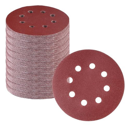 WORKPRO Sanding Discs, 5-Inch 220 Grit 8-Hole Hook and Loop, 150 Pack - style: 150PCS 5 Inch 220 Grit