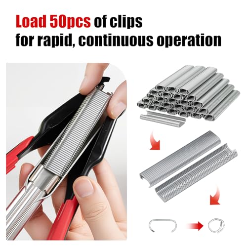 Hog Ring Pliers Kit, Pliers with 5000pcs Rings
