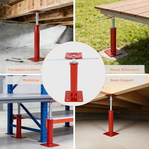 4 Pack House Floor Jacks 12" - 16" Height Range