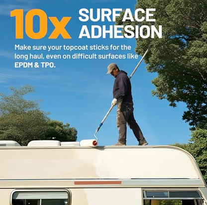 EPDM and TPO Primer White, High-Performance & Multi-Purpose RV Roof Primer