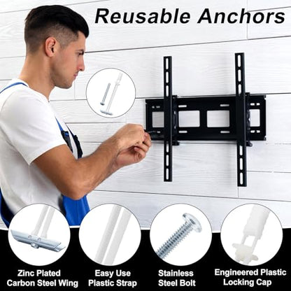 14 Pack Drywall Anchor with Included Bolts for 1/4-20 Fastener Size - size: 1/4"-20：Pack of 14