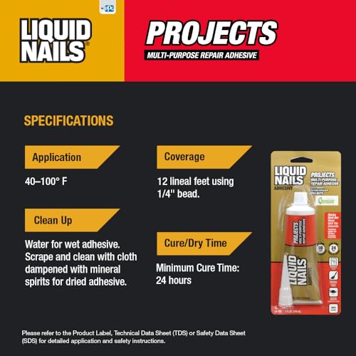 Liquid Nails LN-700 4-Ounce Small Projects and Repairs Adhesive - size: 4 Ounce