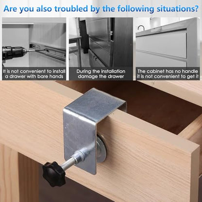 4 Pcs Universal C Clamp Cabinet Installation Clamps, Furniture Cabinetry Face Frame Clamps Flexible Drill Hole Guide Design for Easy and Fast Installing Frame of Cabinets (4 Pcs ‎Silver) - style: 4 Pcs ‎Silver