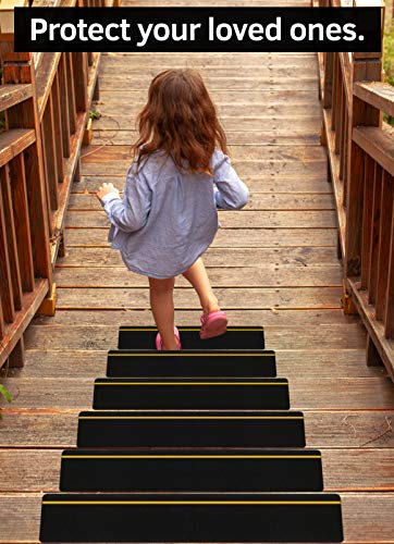 6”x30” Non-Slip Stair Treads Outdoor – (10-Pack) Reflective Anti-Slip Tape - size: 6"x30" Reflective