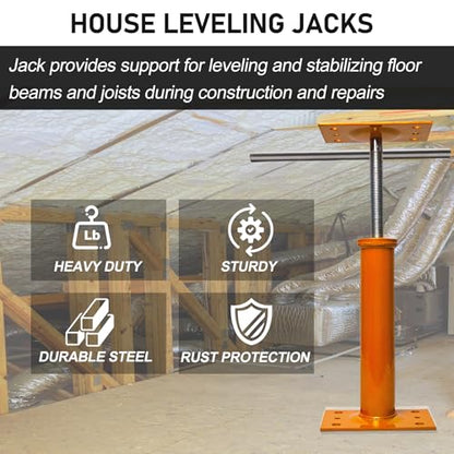 Djustable House Floor Jacks for Leveling