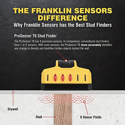Franklin Sensors ProSensor T6 6-Sensor Stud Finder Wall Scanner - size: Small
