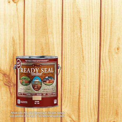 Ready Seal Exterior Wood Stain & Sealer, Clear, 1 Gallon - color: Clear, size: 1 Gallon