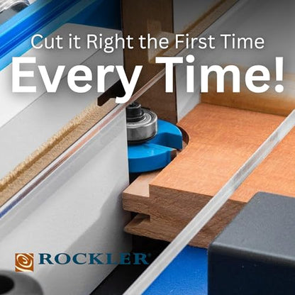 Rockler Rail Sled for Router Table w/Toggle Clamp, Fits Most Routers