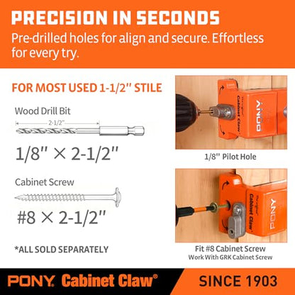 PONY 2-Pack Original Cabinet Clamps, 8510 - size: 4-PACK