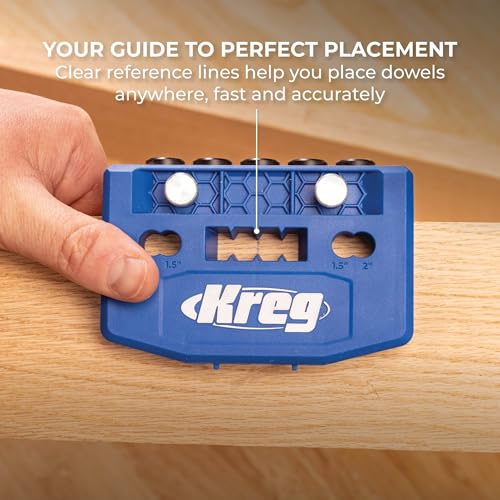 Kreg Dowel Jig Kit, Woodworking Doweling Jig, KHJD345