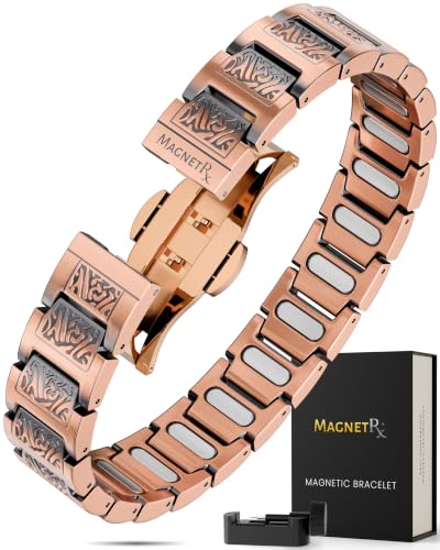 MagnetRX® EllipseMAX Copper Magnetic Bracelets for Men (Viking) - color: 5x Strength - EllipseMAX (5,000 Gauss) – Viking