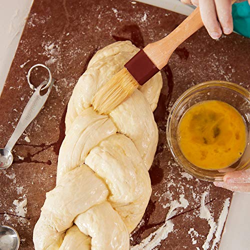 Boao 4 Pcs Pastry Brush, Natural Bristle Basting Brush, 1, 2, 3 Inch - size: 1, 2, 3 Inch