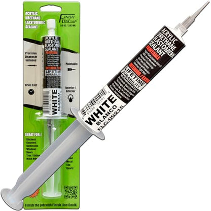 30mL Pre-Filled Precision Caulk Applicator White, 1-Pack - color: White