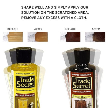 Trade Secret Wood Scratch Remover 2 Pack, Light and Dark, 8 oz, 2 Count - color: Light and Dark