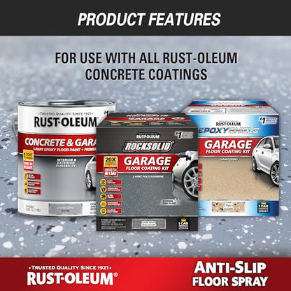 Rust-Oleum Clear Anti-Slip Floor Spray - size: 15 Fl Oz (Pack of 6)
