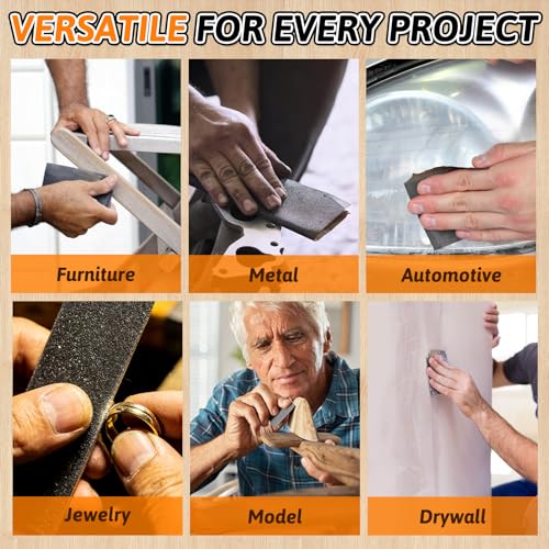 15 PCS Wet Dry Sandpaper 1000 Grit Sheets for Polishing & Finishing - color: 1000G, size: 9x11 Inch