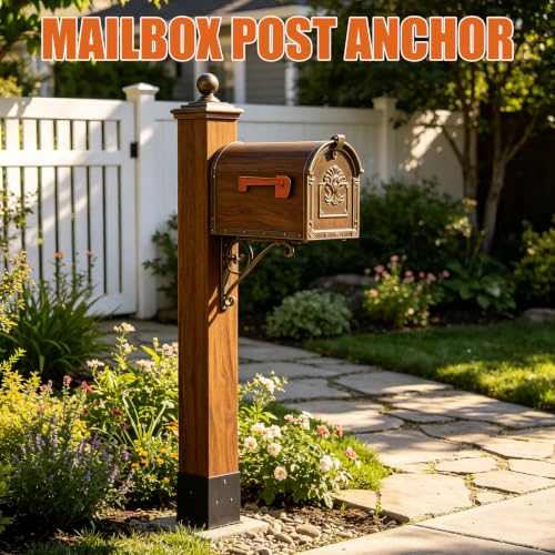 2 Pcs 4x4 Fence Post Anchor Ground Spike 16"(Actual: 3.6"x3.6")