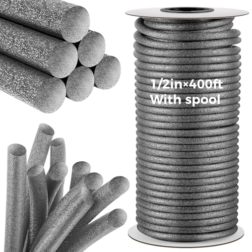MotiMind Foam Backer Rod for Gap, 1/2 Inch X 400 ft, Gray, 1 Roll - color: Gray, size: 1/2 Inch X 400 ft