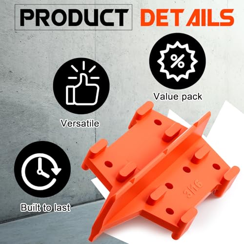 CroBlissful 8 Pcs Deck Spacers 1/8 and 3/16 Inch Board Spacing Edges Tool