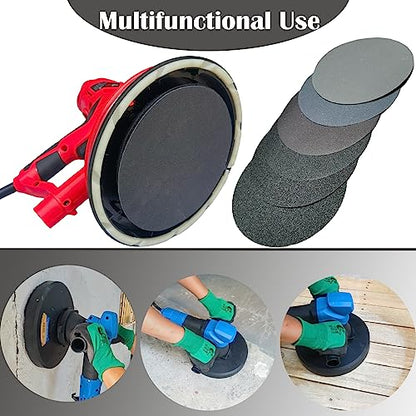Tonmp 30 PCS 7 Inch Hook-and-Loop Sanding Silicon Carbide Discs Sandpaper - 5 pcs Each of 80 120 240 400 1000 and 2000 Grits Wet/Dry Sander Paper for Random Orbit Sander