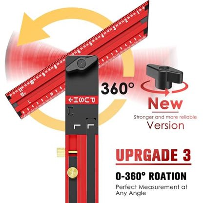 Stair Tread Template Tool - No Assembly Required Stair Tread Jig - color: Ltc-a Red