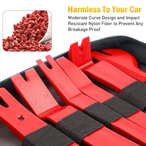 Nilight 19Pcs Auto Trim Removal Tool Set - color: Red, size: 19Pcs