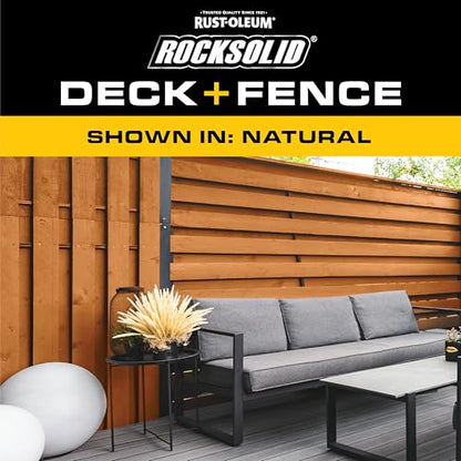 RockSolid Deck & Fence Natural Protective Stain & Sealer - color: Natural, size: 23 oz Aerosol (Pack of 1)