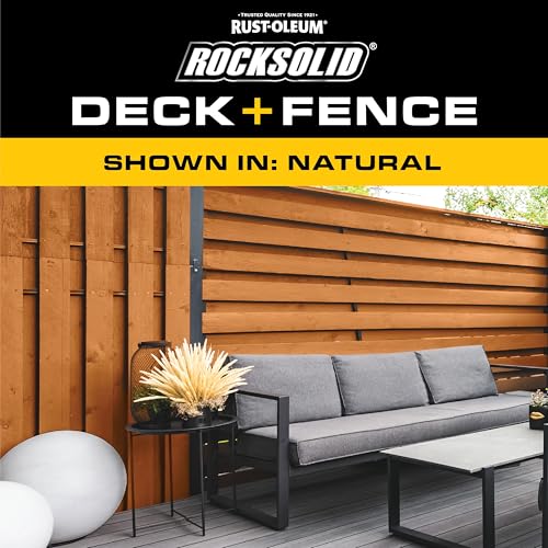 RockSolid Deck & Fence Natural Protective Stain & Sealer - color: Natural, size: 23 oz Aerosol (Pack of 6)