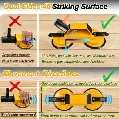 Floor Gap Suction Cup Tool for Wood, Hardwood, Vinyl, Laminate, Lvp Floor