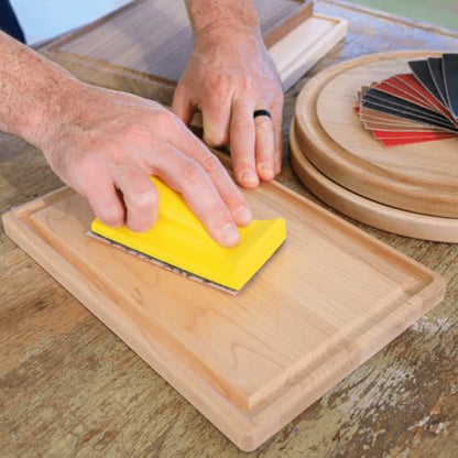 Scorch Marker Mesh Sanding Kit, Sander Block and 15 Sheets, 80 to 600 Grit