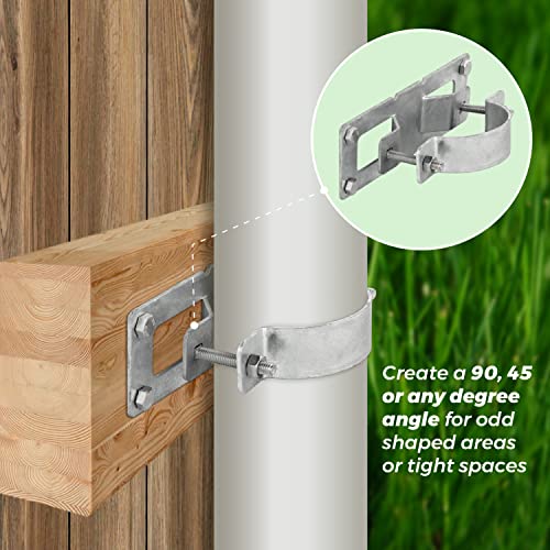36 Pack Fence Brackets, Galvanized Wood Fence Frame, They use to Attach a Wooden Fence to a Chain Link, Anyone Wants to Convert Their Wooden Poles to Metal Poles - color: Set 36, size: Hot Dip Galvanized