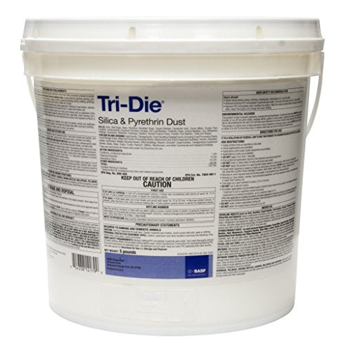 BASF Tri-Die Silica & Pyrethrum Dust Insecticide - Lambda-Cyhalothrin Desiccant Dust - Crack & Crevice Treatment