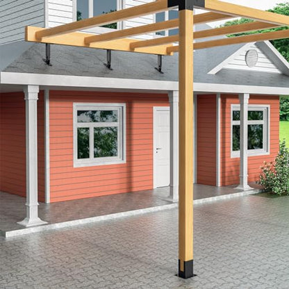 Heavy Duty Roof Riser Brackets Kit, 3 PCS Adjustable Angle Pergola Brackets - color: A, size: 3pcs