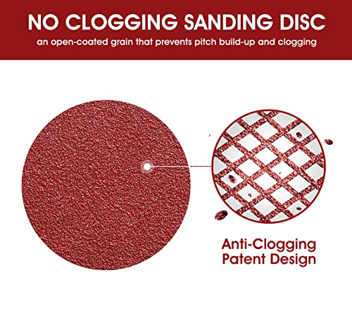 S SATC 5 Inch 8 Hole Hook and Loop Sanding Discs 60 Grit Random Orbit Sandpaper, 150 Pack - style: 150PCS 5 Inch 60 Grit