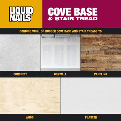 Liquid Nails CB-10 Cove Base and Stair Tread Adhesive (10-Ounce)