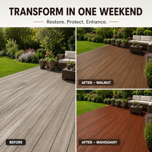 Walnut Wood Sealer and Stain - Waterproof & Wood Hardwax Oil, 1qt - color: Walnut, size: 1 Quart