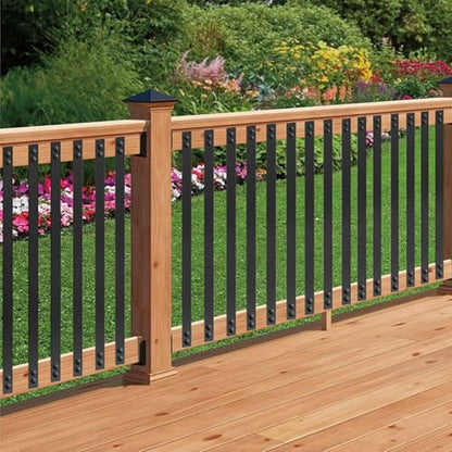 51 Pack Deck Balusters,36"X1", Flat Straight Balusters with Screws - size: 36 Inch