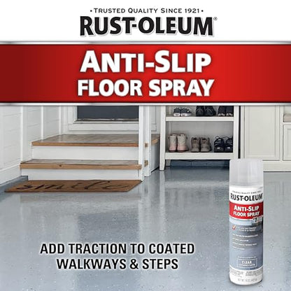 Rust-Oleum Clear Anti-Slip Floor Spray - size: 15 Fl Oz (Pack of 1)