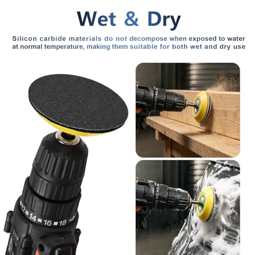 100 PCS 2000 Grit 3 Inch Hook and Loop Sanding Discs