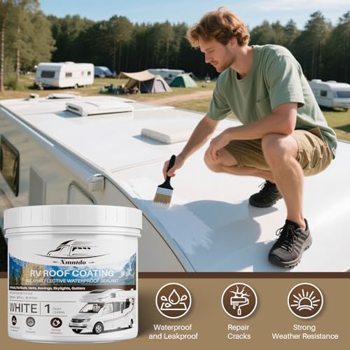 RV Roof Coating - White, 1 Quart (32oz) - size: 1 Quart