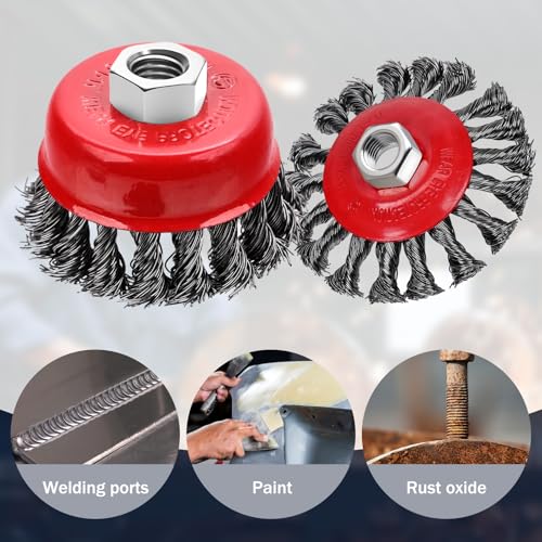 3 Pack Wire Wheel Brush for Angle Grinder