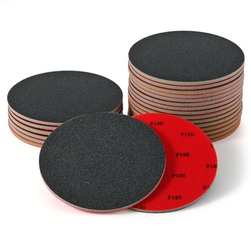 MAXMAN Foam Sanding Pads, 5" Bowling Sanding Pads,180 Grit for Auto - size: 5 inch, style: 180 Grit