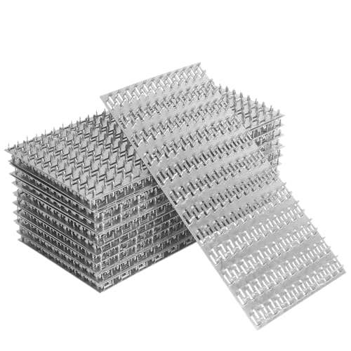 20 Pack 6x12 inch Truss Mending Plate Compatible with 8mm Nail Teeth - size: 6x12 inch